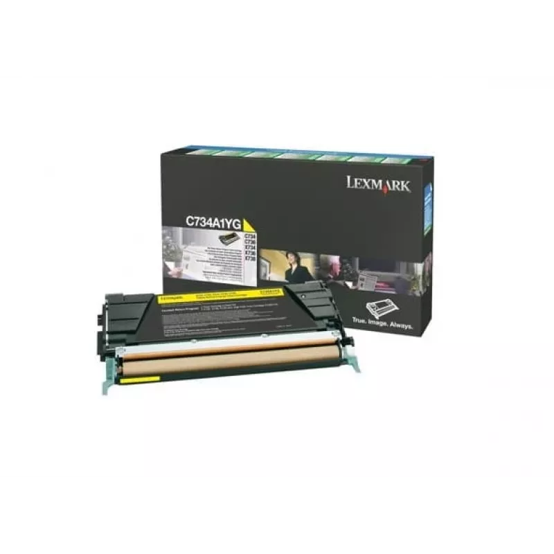Lexmark - tóner - 1 x amarillo - 6000 páginas - LRP / LCCP (C734A1YG)