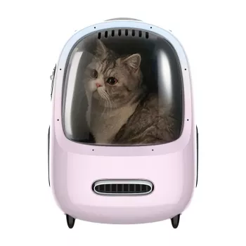 Transportín inteligente para gatos PetKit rosa