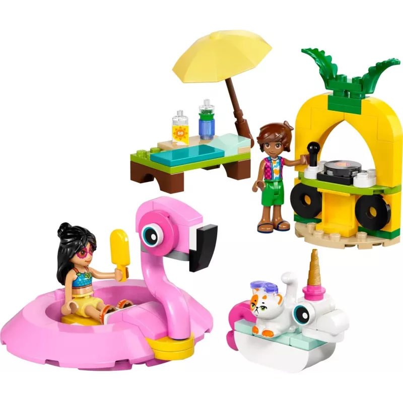 Juguete de construcción LEGO Friends Set 42658 Fiesta en la piscina con unicornio y flamenco, figuras y accesorios