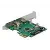Tarjeta DeLOCK PCI Express x1 a 2 conectores hembra USB Type-C™