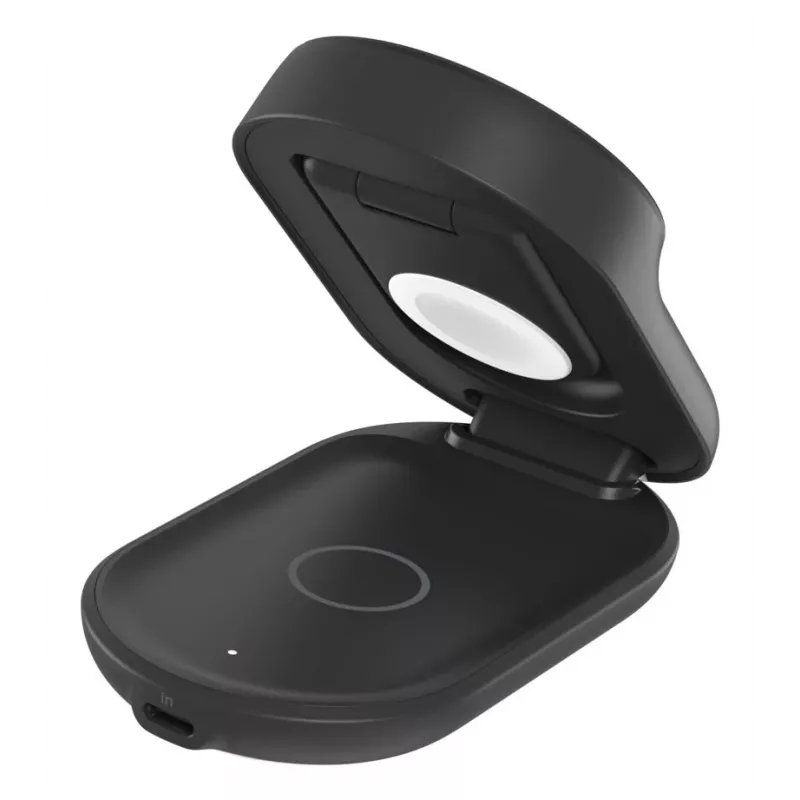 Cargador de interior Belkin UltraCharge 25W Qi2 3en1 Cargador magnético EU negro redondo