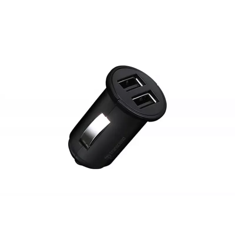 Transcend TS-DPL3 - Alimentación para coche - 2,4 A - 2 puertos de salida (2 x USB)