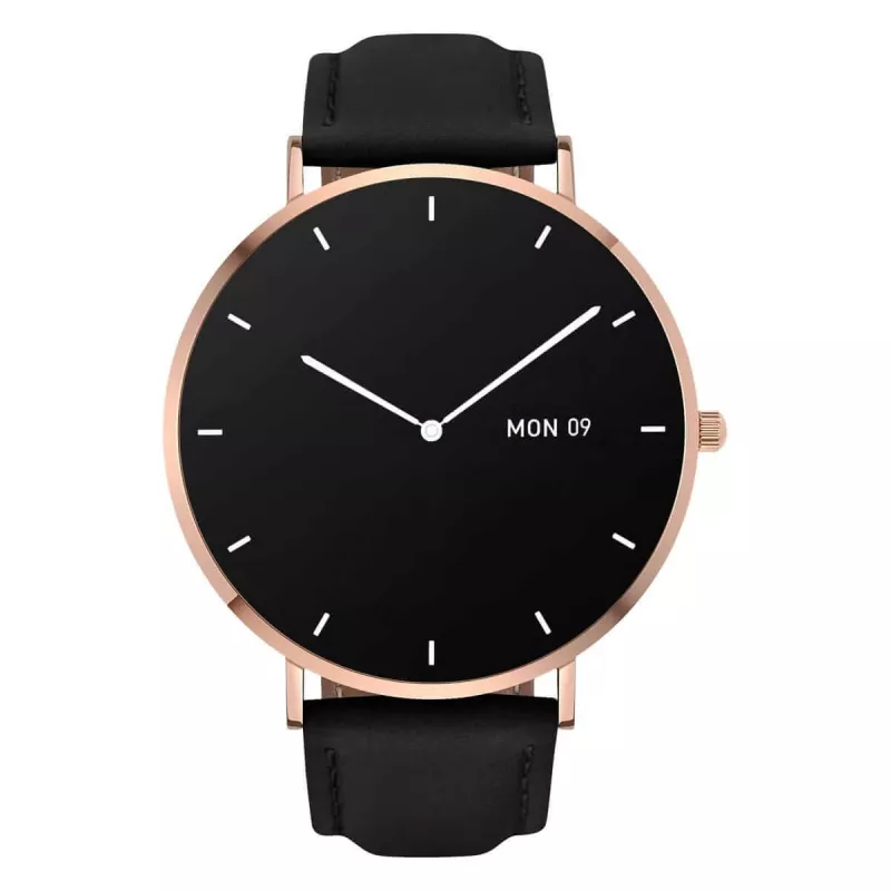 Smartwatch de piel Garett Verona oro-negro