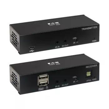 Kit extensor Eaton Tripp Lite Series USB-C a HDMI sobre Cat6 con soporte KVM, 4K 60Hz, 4:4:4, transmisor/receptor, USB, PoC, HDCP 2.2, hasta 70 m, TAA - extensión para vídeo