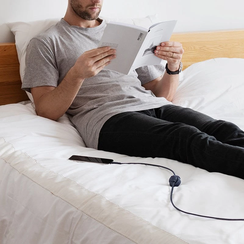 Cable USB-C a Lightning Native Union Night 3 m — negro/gris, longitud 3 m
