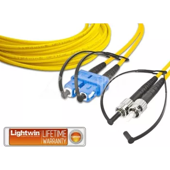 Lightwin LDP-09 SC-ST 1.0 Cable de fibra óptica 1 m LSOH OS2 2x SC 2x ST amarillo (LDP-09 SC-ST 1.0)
