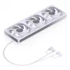 Kit de ventiladores para radiador 360mm ARGB PWM Jonsbo ZB-360 blanco — 3 ventiladores PWM ARGB de 120mm para radiadores de refrigeración líquida