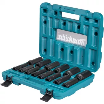 Makita E-16586 Llave de vaso para atornillador de impacto Juego de llaves de vaso negro, verde