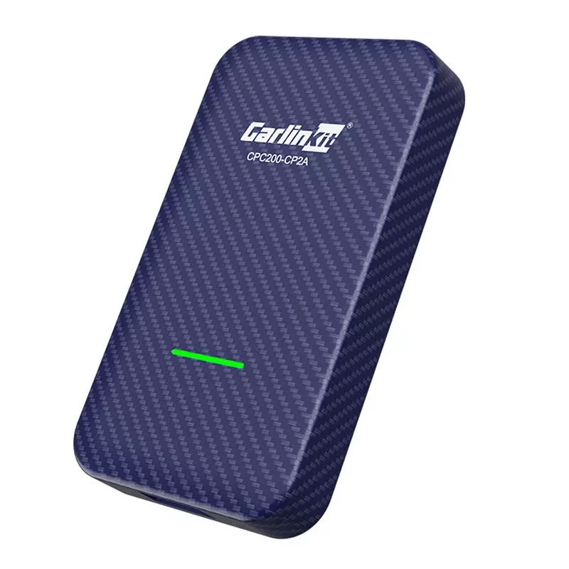 Carlinkit 4.0 CPC200-CP2A adaptador inalámbrico para Apple CarPlay y Android Auto, Wi-Fi 5150-5250/5725-5850 MHz, Bluetooth 5.2, USB-C, azul