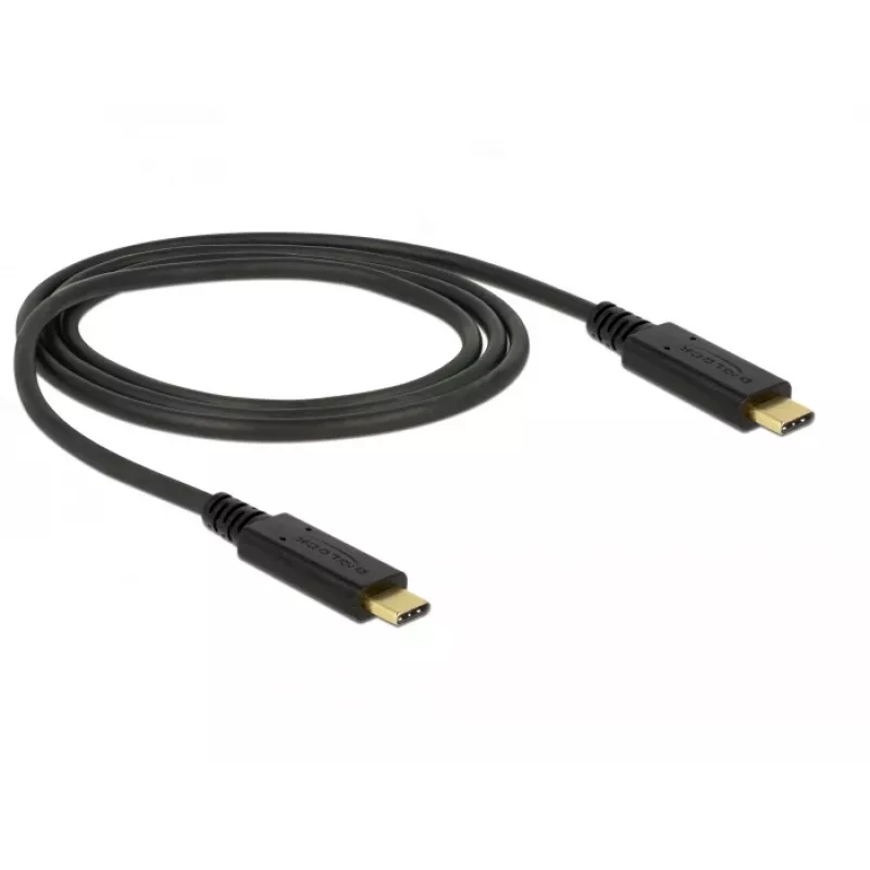 Cable USB DeLOCK 83661 USB 3.2 Gen 2 1m USB-C negro