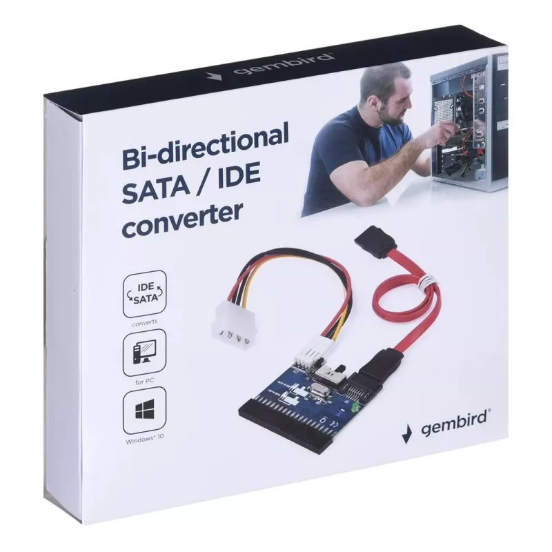 Convertidor SATA/IDE bidireccional Gembird, tarjetas de interfaz/adaptador interno
