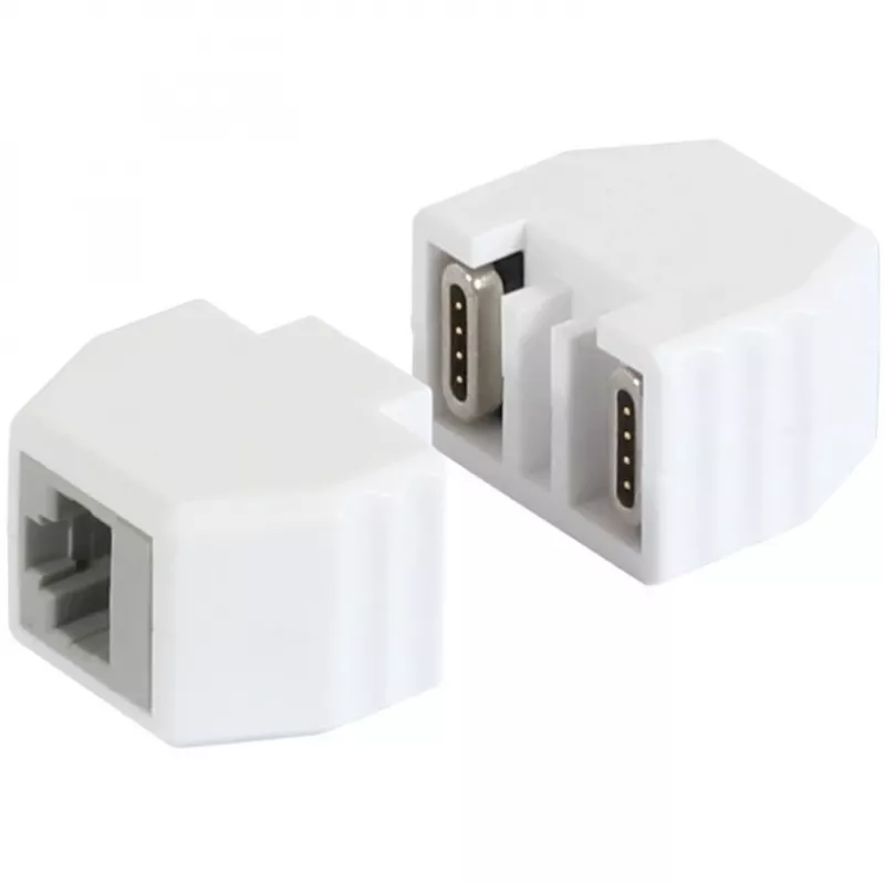 Acoplador RJ45 ALLNET TP-TP CAT6A 8 polos magnético compatible con PoE 10G