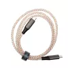 Cable de carga USB-C a USB-C FIXED FIXDLED-CC-RA con soporte PD y longitud fija, LED arcoíris integrado