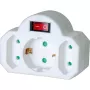 Brennenstuhl Adaptador de enchufe a 2x Euro 1x Schuko 1508100 Adaptador de enchufe Euro 2 + Schutzkontakt 1 con interruptor, con interruptor de encendido/apagado (1508100)