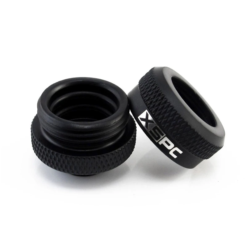 Conector XSPC G1/4 a tubo rígido de 14 mm, negro mate - 8 uds.