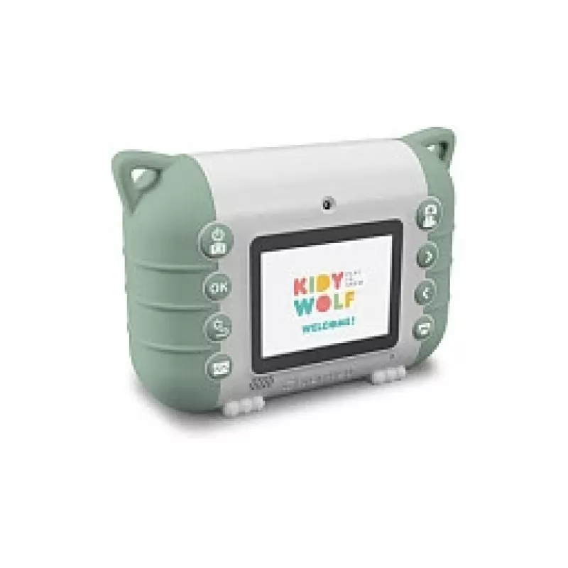 Cámara digital infantil KIDYWOLF Kidyprint Verde Blanco