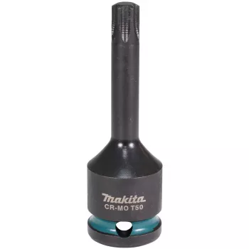 makita Impact Black 1/2 Torx vaso de llave de tubo Tamaño: T50 Longitud: 78,0 mm (E-19831)