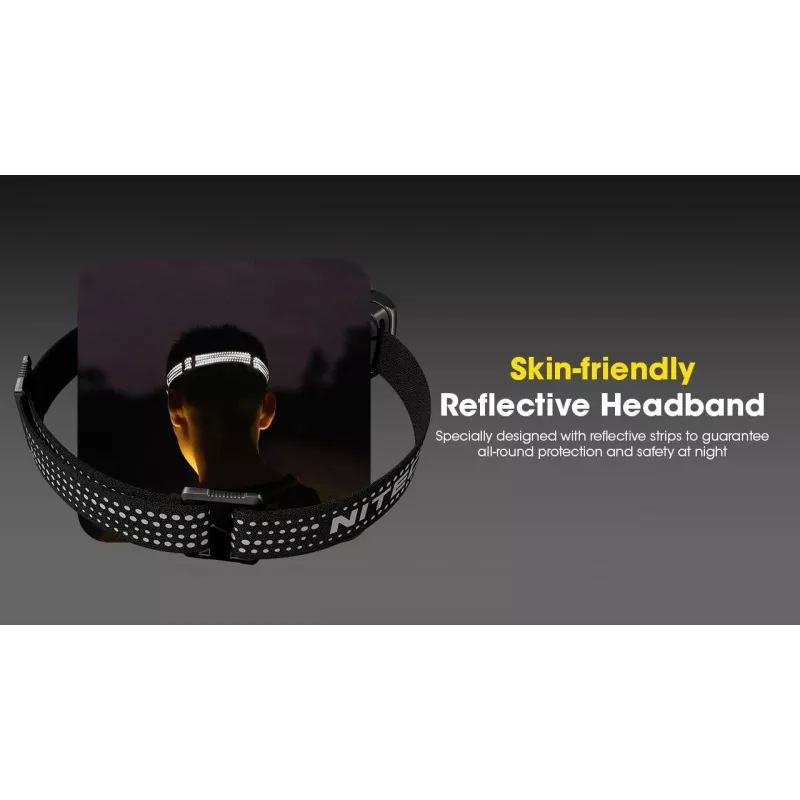 Linterna frontal Nitecore NU30 — linterna LED frontal compacta y portátil, hasta 500 lúmenes, varios niveles de potencia, modo de luz roja