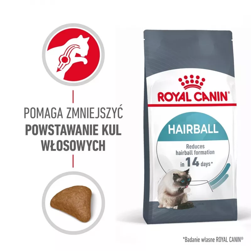 Pienso para gatos Royal Canin Hairball Care 10 kg — Fórmula para gatos adultos, maíz y ave