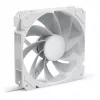 Ventilador de caja Sharkoon SHARK Mirror RGB PWM REVERSE 120 mm Blanco, 500–1500 RPM, 99,52 m³/h, FDB