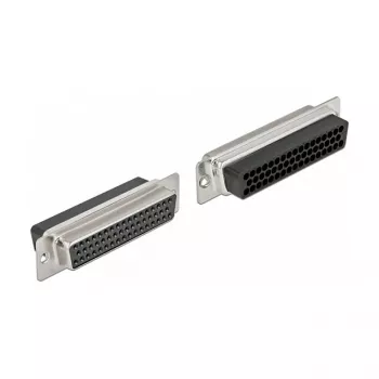 Conector de cable DeLOCK 66723 D-Sub HD 50 polos negro plata