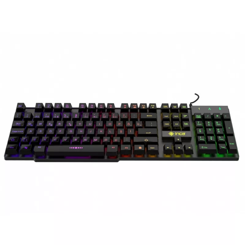 Incase Teclado gaming IKG-446 arcoíris, RGB, distribución alemana retail
