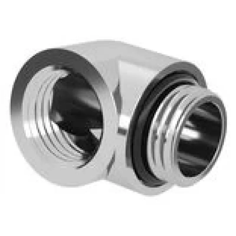 Barrow adaptador 90° G1/4 macho a G1/4 hembra, acero inoxidable (TDWT90-B01 SS)