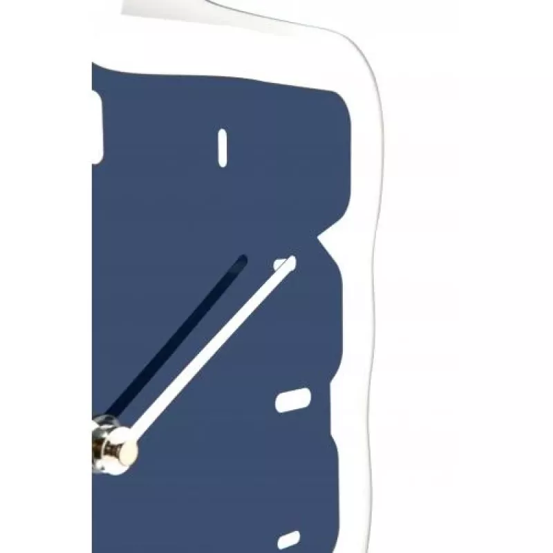 NeXtime Reloj de pared 3072bl Thumbs up, 40,5x41,5 cm, pared, azul/plateado