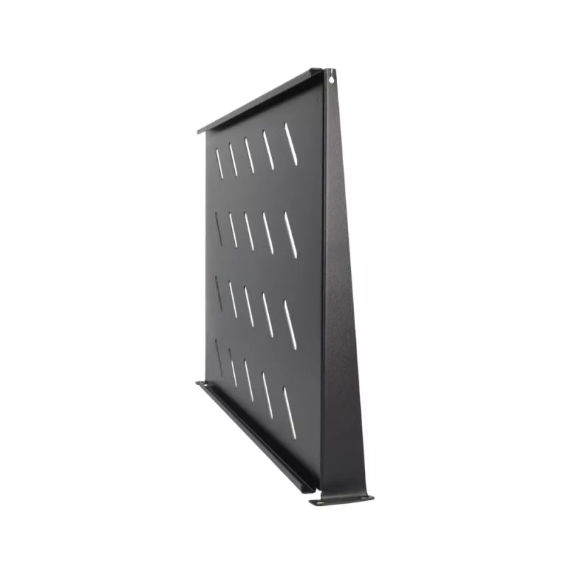 Bandeja Extralink SHELF 1U para armarios de pared de 19 pulgadas, 1U, 300 mm, negra, metal