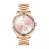 Smartwatch Colmi L28 con caja dorada y correa de acero inoxidable dorada