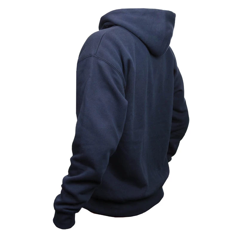 Sudadera con capucha y cremallera Caseking azul marino talla S