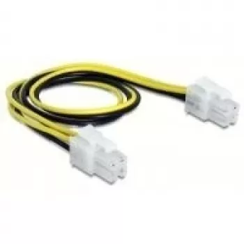 Cable de alimentación DeLOCK 65604 negro amarillo 0,3 m