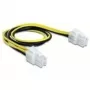 Cable de alimentación DeLOCK 65604 negro amarillo 0,3 m