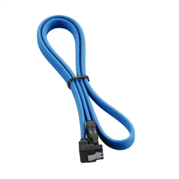Cable CableMod ModMesh - SATA - Serial ATA 150/300/600 - SATA (H) acodado a SATA (H) - 60cm - azul claro (CM-CAB-RSAT-N60KLB-R)