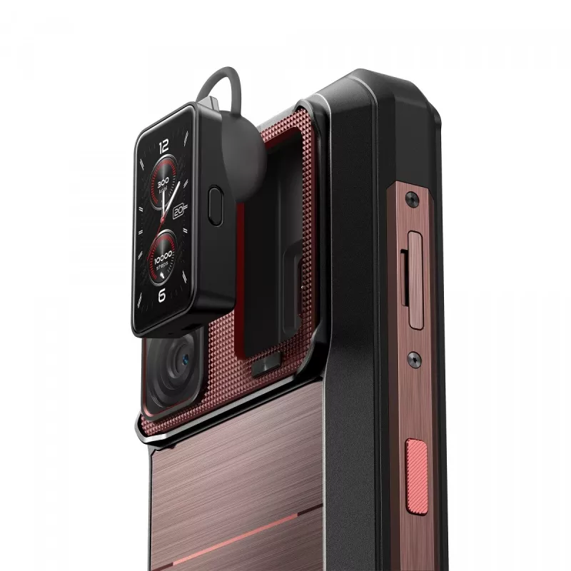 Oukitel WP300 smartphone 5G, 6,8 pulgadas, 12 GB de RAM, 512 GB, 16000 mAh, IP69K, Android 15, rojo