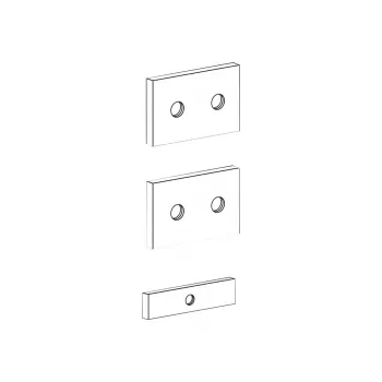 Juego de soporte de montaje en riel para soportes de CPU Ergotron 60-156