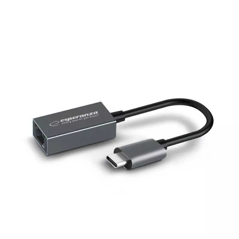 Esperanza ENA102 adaptador USB-C a RJ45 Gigabit Ethernet
