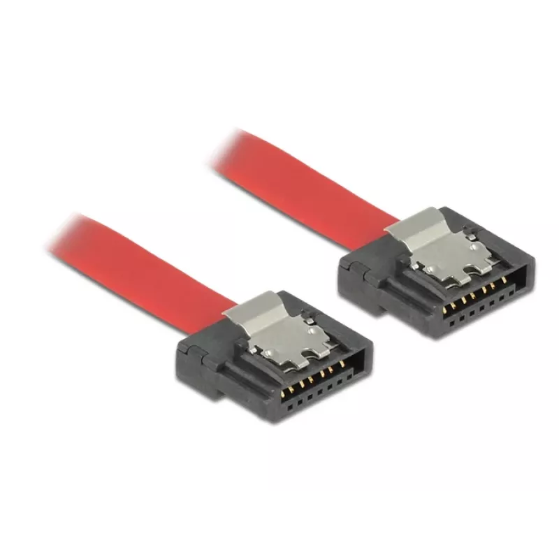 Cable SATA DeLOCK 0,3 m SATA III 7 pines rojo
