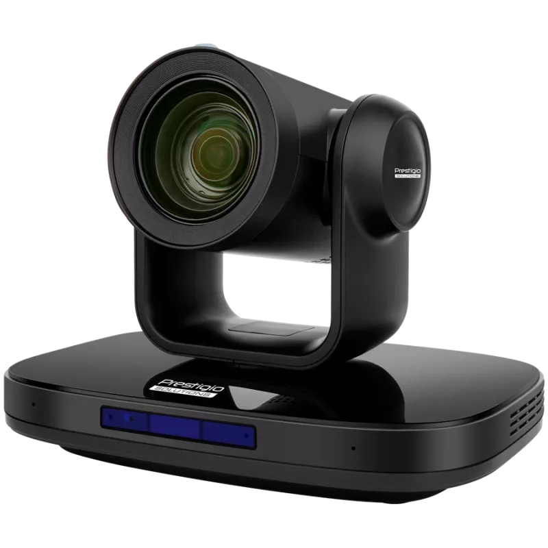 Cámara PTZ 4K para videoconferencia Prestigio Alpha — 4K UHD, 8,4 MP, PTZ, IA, PoE, HDMI 2.0/USB 3.0/RJ45/3G-SDI (sin micrófono)