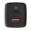 Baseus CCGAN2L-B01 Cargador para dispositivos móviles universal negro AC carga rápida para interiores