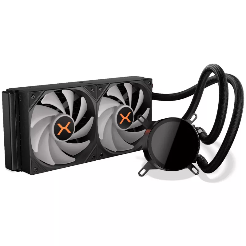 HydroX 240 ARGB, refrigeración líquida negra