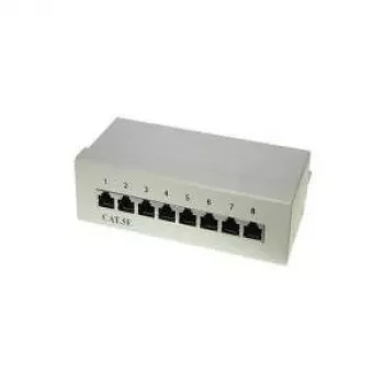 Patch panel S/CONN 75058 Mini Cat5e gris