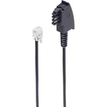 Cable de teléfono ShiverPeaks BS70000-6 6 m negro