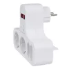 Regleta de enchufes 4 tomas con interruptor MACLEAN MCE224 F — regleta de 4 tomas con interruptor individual