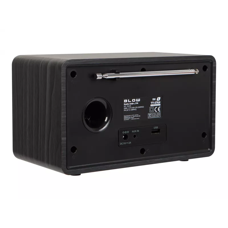 BLOW radio de cocina RK5 FM/DAB+ con Bluetooth, negro