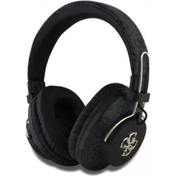 GUESS auriculares inalámbricos Bluetooth 4G Metal Logo negro, GUBHS72P4FC4MK, universal (GUBHS72P4FC4MK)