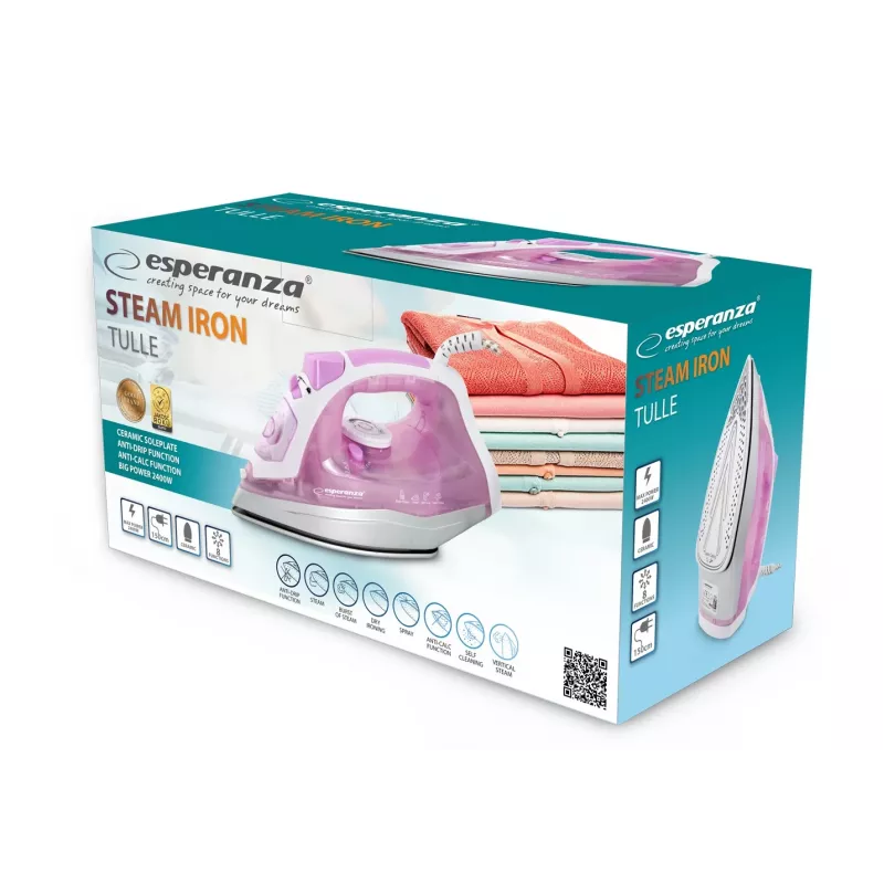 Plancha de vapor y en seco Esperanza EHI004