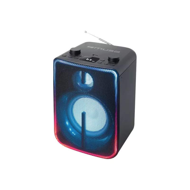 Altavoz monolítico portátil Muse M-1802 DJ Negro