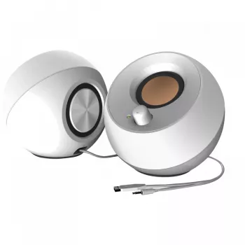 Creative Pebble 2.0 altavoces estéreo de escritorio, blanco