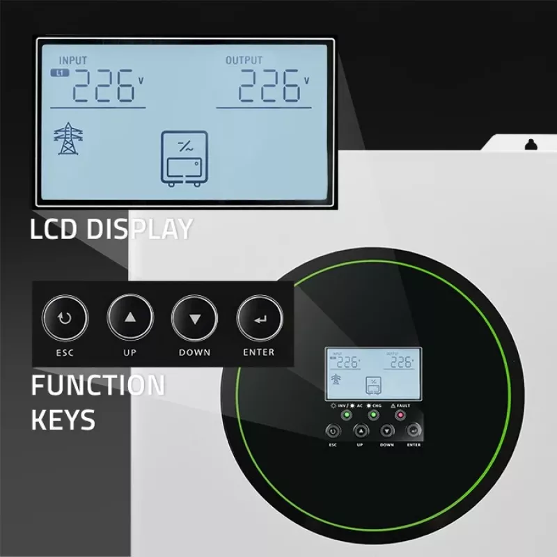 Inversor solar híbrido Qoltec Off-Grid 11000W
